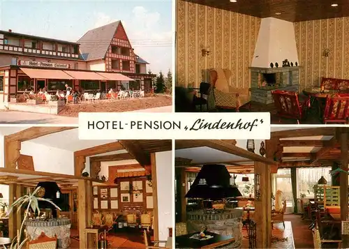 AK / Ansichtskarte  Bad_Laer Hotel Pension Lindenhof Gastraeume Kaminzimmer Bad_Laer