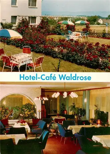 AK / Ansichtskarte  Bad_Oeynhausen Hotel Cafe Waldrose Gastraum Bad_Oeynhausen