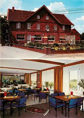 AK / Ansichtskarte  Bad_Laer Pension Gaststaette Lindenhof Gastraum Bad_Laer