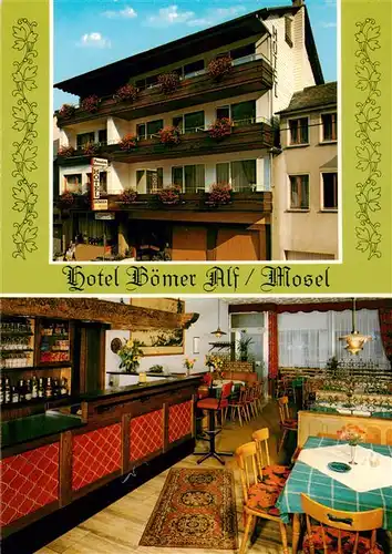 AK / Ansichtskarte 73896110 Alf_Bullay_Mosel Hotel Boemer Gastraum Alf_Bullay_Mosel