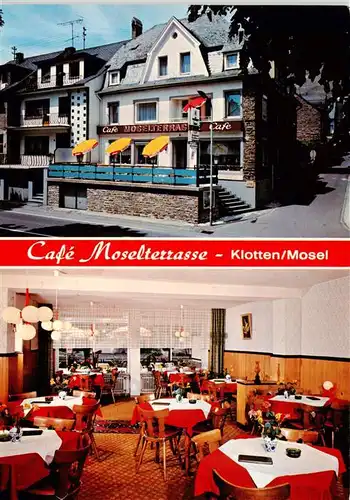 AK / Ansichtskarte  Klotten Café Moselterrasse Gastraum Klotten