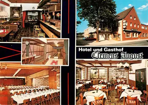 AK / Ansichtskarte  Davensberg_Ascheberg Hotel Gasthof Clemens August Restaurant Festsaal Kegelbahn 