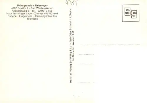 AK / Ansichtskarte  Bad_Westernkotten Pension Thiemeyer Bad_Westernkotten