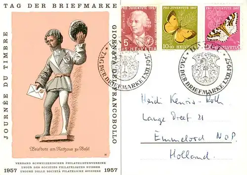 AK / Ansichtskarte  Basel_BS Tag der Briefmarke Verband Schweizerischer Philatelistenvereine Basel_BS