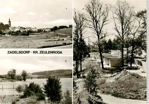 AK / Ansichtskarte  Zadelsdorf Teilansicht Talsperre Zeulenroda Bungalowdorf an der Talsperre Zadelsdorf