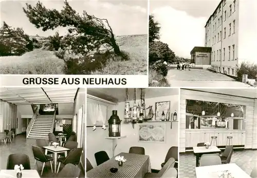 AK / Ansichtskarte 73896246 Neuhaus_Dierhagen_Ostseebad Erholungsheim Lebensfreude Treppe Gastraeume 