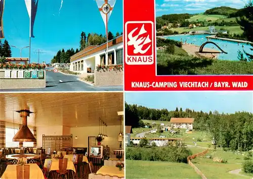 AK / Ansichtskarte 73896262 Viechtach_Bayerischer_Wald Knaus Camping Eingang Schwimmbad Restaurant Panorama Viechtach_Bayerischer