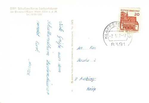 AK / Ansichtskarte  Dreisessel_1312m Schullandheim Lackenhaeuser 