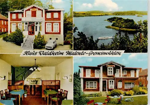 AK / Ansichtskarte  Malente-Gremsmuehlen Haus Waldheim Gastraum Seepartie Malente-Gremsmuehlen