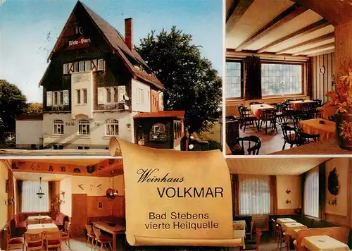AK / Ansichtskarte 73896273 Bad_Steben Weinhaus Volkmar Gastraeume Bad_Steben