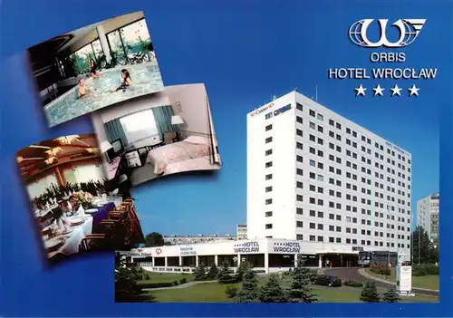 AK / Ansichtskarte  Wroclaw_Breslau_PL Orbis Hotel Wroclaw Restaurant Fremdenzimmer Hallenbad 