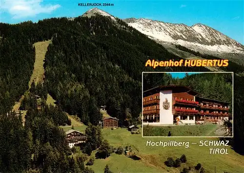 AK / Ansichtskarte  Schwaz_Tirol_AT Alpenhof Hubertus Hochpillberg Fliegeraufnahme 