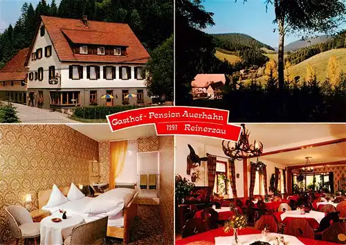 AK / Ansichtskarte  Reinerzau Gasthof Auerhahn Pension Gastraum Gaestezimmer Panorama Reinerzau