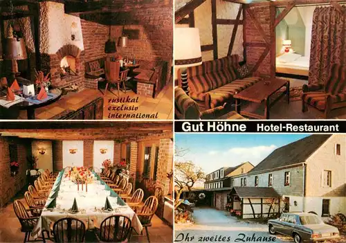 AK / Ansichtskarte 73896470 Metzkausen Gut Hoehne Hotel Restaurant Kaminzimmer Gastraeume Gaestezimmer Metzkausen