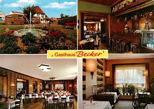 AK / Ansichtskarte  Eininghausen_Preussisch_Oldendorf Gasthaus Becker Bar Gastraeume 