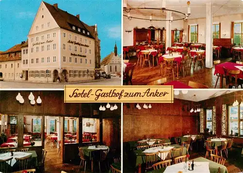 AK / Ansichtskarte  Ingolstadt_Donau Hotel Gasthof zum Anker Gastraeume Ingolstadt_Donau