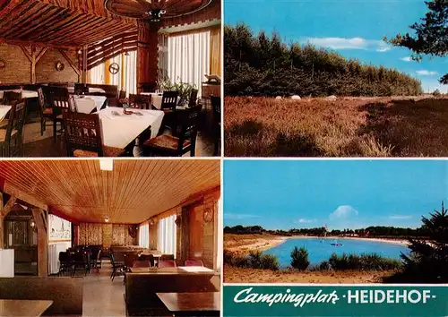 AK / Ansichtskarte 73896486 Huemmling_Lorup Campingplatz Heidehof Restaurant Partie am See 