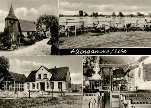 AK / Ansichtskarte 73896516 Altengamme Gaststaette Norddeutsches Haus Kirche Altengamme
