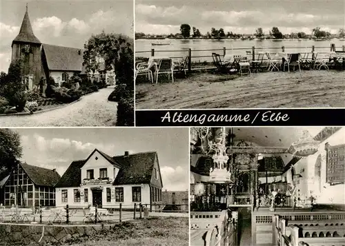 AK / Ansichtskarte  Altengamme Gaststaette Norddeutsches Haus Kirche Altengamme