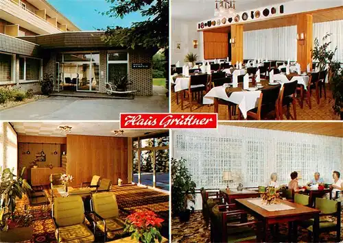 AK / Ansichtskarte 73896573 Bad_Westernkotten Hotel Pension Haus Gruettner Restaurant Bad_Westernkotten