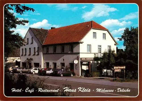 AK / Ansichtskarte 73896574 Delecke Hotel Café Restaurant Haus Kleis Delecke