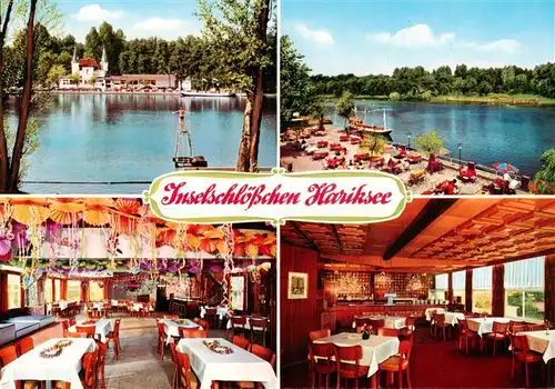 AK / Ansichtskarte 73896578 Schwalmtal_Niederrhein Inselschloesschen Hariksee Restaurant Schwalmtal Niederrhein