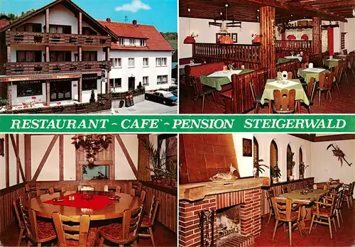 AK / Ansichtskarte 73896598 Habichsthal Restaurant Café Pension Steigerwald Habichsthal