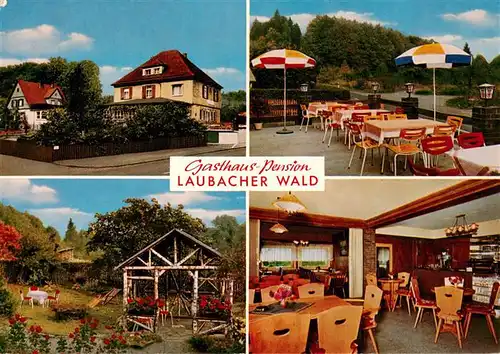 AK / Ansichtskarte 73896599 Laubach_Hessen Gasthaus Pension Laubacher Wald Laubach Hessen
