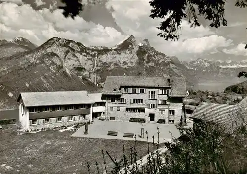 AK / Ansichtskarte  Filzbach_GL Ferienheim vom Blauen Kreuz Zuerich Alpenpanorama 