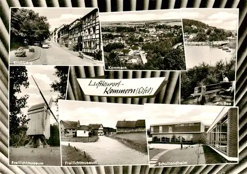 AK / Ansichtskarte 73896650 Kommern_Commern_Mechernich Kirchberg Panorama Am See Freilichtmuseum Schullandheim 