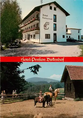 AK / Ansichtskarte 73896660 Ranfels Hotel Restaurant Birkenhof Ponyreiten Ranfels