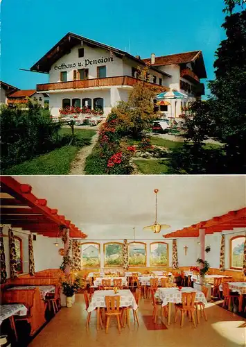 AK / Ansichtskarte  Baierbach_Rosenheim Gasthaus Pension zum Simssee Gastraum Baierbach Rosenheim