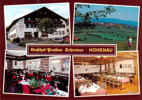 AK / Ansichtskarte 73896669 Hohenau_Niederbayern Gasthof Pension Schreiner Gastraeume Panorama Hohenau Niederbayern