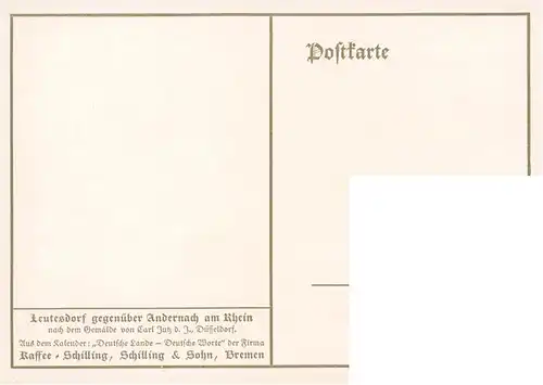 AK / Ansichtskarte 73896680 Leutesdorf_Rhein Partie am Rhein Kuenstlerkarte Leutesdorf Rhein