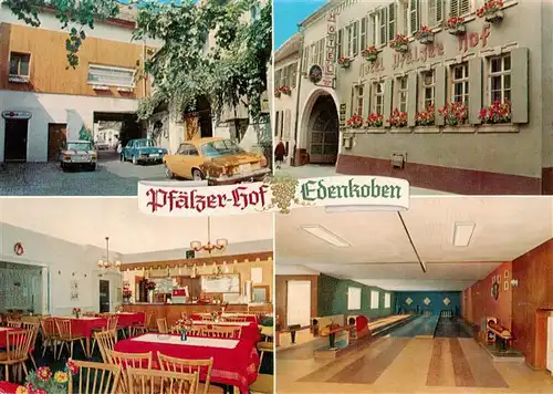 AK / Ansichtskarte 73896704 Edenkoben Hotel Restaurant Pfaelzer Hof Gastraum Kegelbahn Edenkoben
