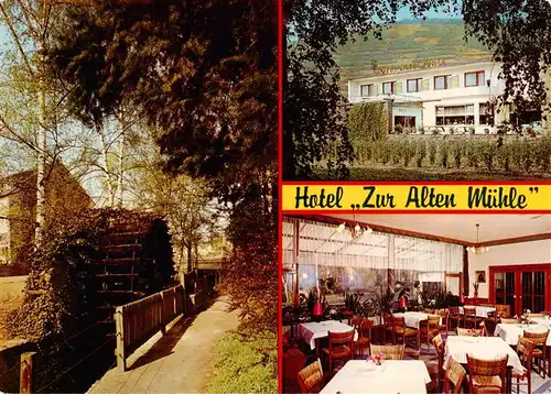 AK / Ansichtskarte 73896709 Ahrweiler_Ahr Hotel Restaurant Zur Alten Muehle Gastraum Park Ahrweiler_Ahr