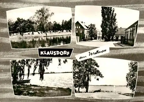 AK / Ansichtskarte 73896716 Klausdorf_Mellensee Seepartien Strand Ortsansicht Klausdorf_Mellensee