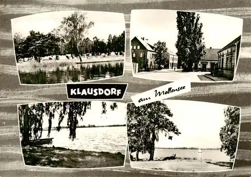 AK / Ansichtskarte  Klausdorf_Mellensee Seepartien Strand Ortsansicht Klausdorf_Mellensee