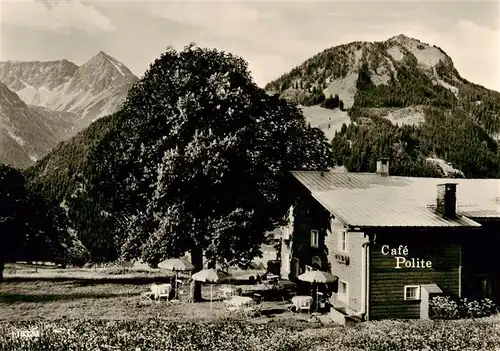 AK / Ansichtskarte  Hindelang Cafe Polite Hindelang