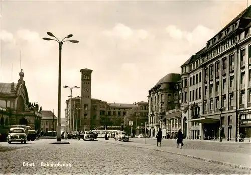 AK / Ansichtskarte  Erfurt Bahnhofsplatz Erfurt