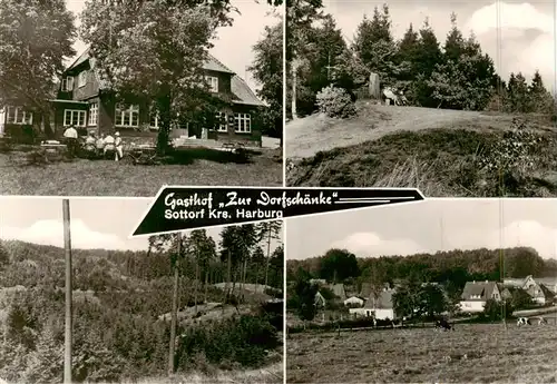 AK / Ansichtskarte 73896782 Sottorf_Harburg_Rosengarten Gast und Pensionhaus Zur Dorfschaenke Panorama 
