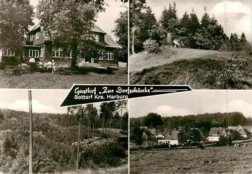 AK / Ansichtskarte  Sottorf_Harburg_Rosengarten Gast und Pensionhaus Zur Dorfschaenke Panorama 