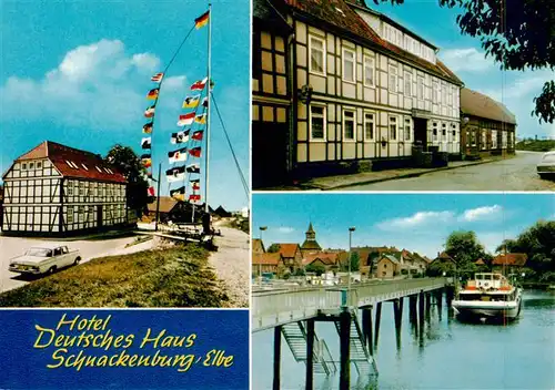 AK / Ansichtskarte  Schnackenburg Hotel Deutsches Haus Faehranleger Schnackenburg