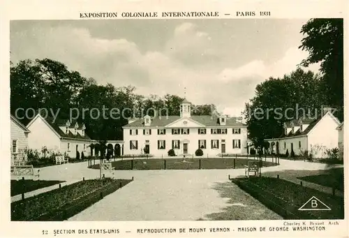 AK / Ansichtskarte  Exposition_Coloniale_Internationale_Paris_1931 Section des Etats-unis  