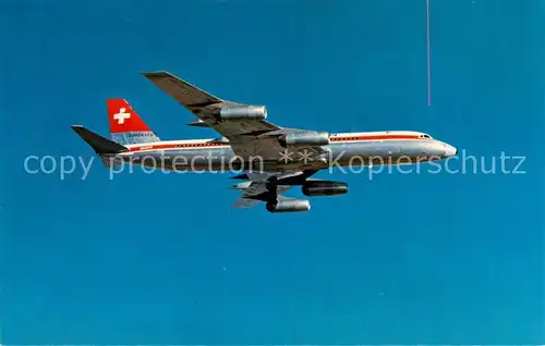 AK / Ansichtskarte  Flugzeuge_Zivil Swissair Convair 990 Coronado 