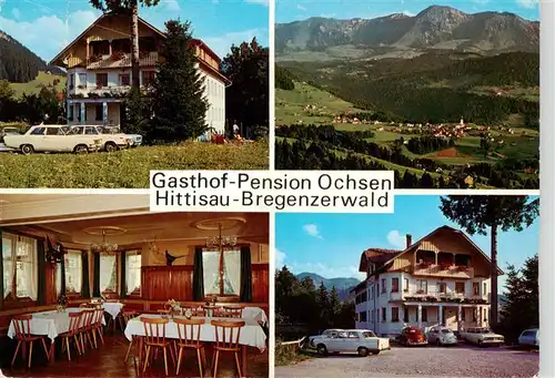AK / Ansichtskarte 73896924 Hittisau_Vorarlberg_AT Gasthof Pension Ochsen Gastraum Panorama 