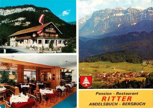 AK / Ansichtskarte  Andelsbuch_Vorarlberg Pension Restaurant Ritter Gastraum Panorama Andelsbuch Vorarlberg