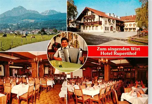 AK / Ansichtskarte  Ainring Zum singenden Wirt Hotel Rupertihof Gastraeume Ainring