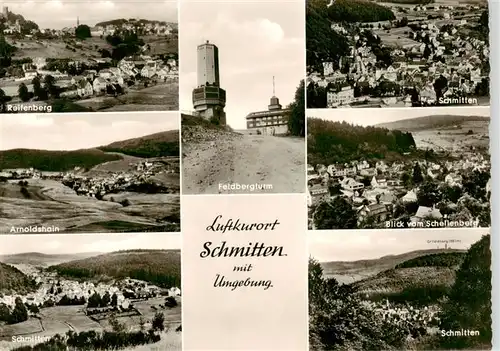 AK / Ansichtskarte  Schmitten__Taunus Reifenberg Arnoldshain Schmitten Feldbergturm Blick vom Schellenberg 