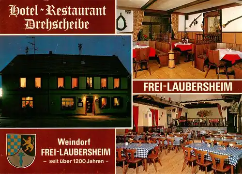 AK / Ansichtskarte  Frei-Laubersheim Hotel Restaurant Drehscheibe Gastraeume Frei-Laubersheim